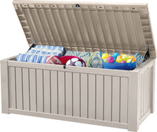 Keter Rockwood putekasse 570 liter hvit